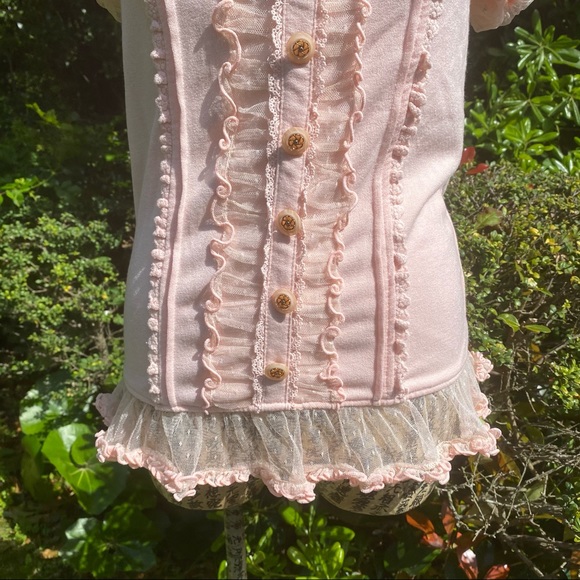 Kawaii Liz Lisa pink lacy corset type top NWT - Picture 4 of 11